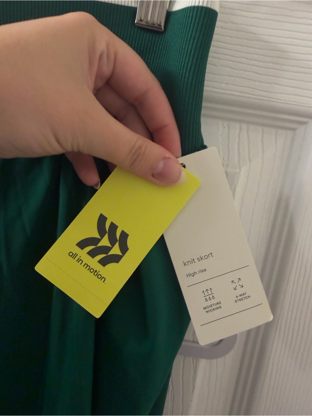 All in Motion NWT Green Athletic Skort with Built In Shorts - Picture 6 of 7